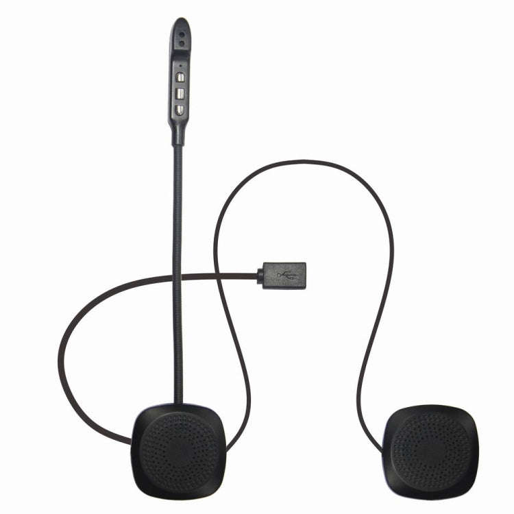 T2 Bluetooth V5.0 Helmet Headset 5V for Motorcycle Driving with Anti-interference Microphone