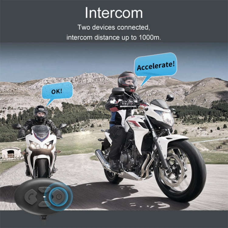 Dier DK12 800m Helmet Wireless Bluetooth Headset 5.0 Waterproof Double Motorcycle Call Headset Wi...