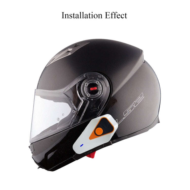 WT002 1000m IPX5 Waterproof Motorcycle 2 Users Full Duplex Talking Bluetooth Intercom Multi-Inter...