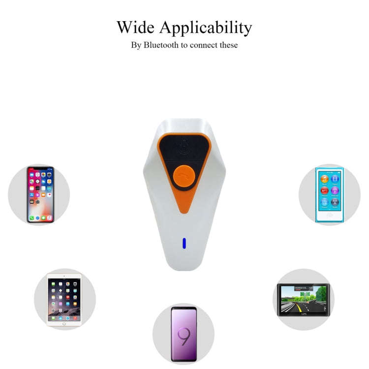 WT002 1000m IPX5 Waterproof Motorcycle 2 Users Full Duplex Talking Bluetooth Intercom Multi-Inter...
