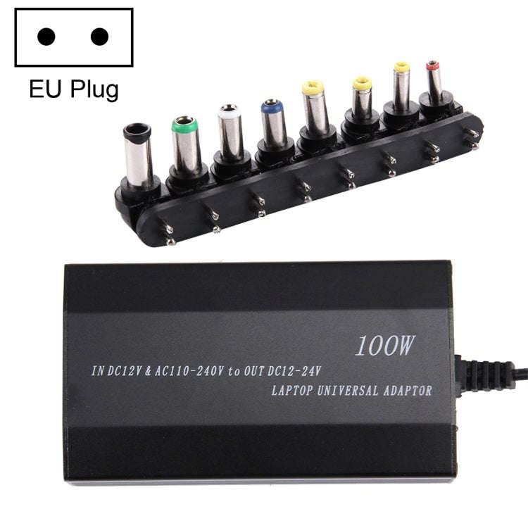 Laptop Notebook Power 100W Universal Charger with Car Charger & AC Power Adapter & 8 Power Adapte...