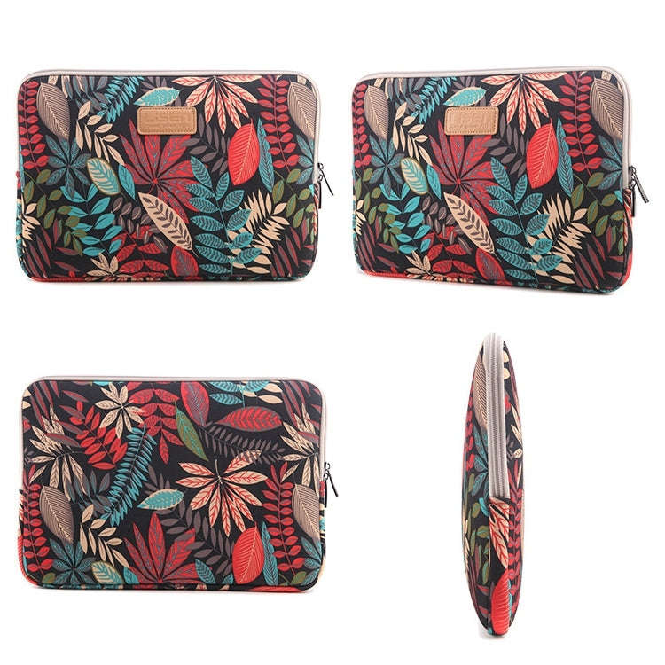 Lisen 12 inch Sleeve Case Colorful Leaves Zipper Briefcase Carrying Bag for iPad, Macbook, Samsun...
