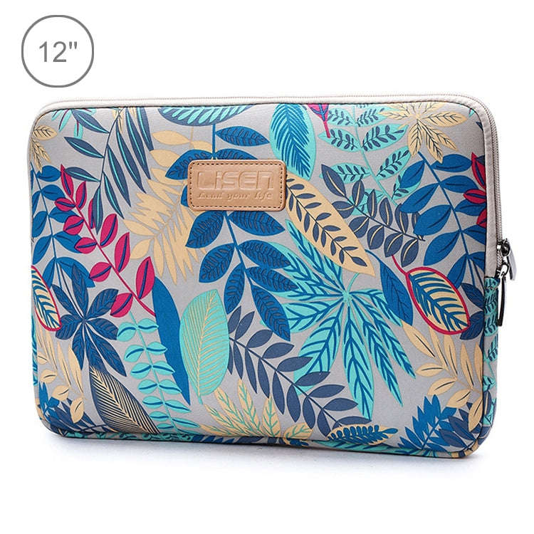 Lisen 12 inch Sleeve Case Colorful Leaves Zipper Briefcase Carrying Bag for iPad, Macbook, Samsun...