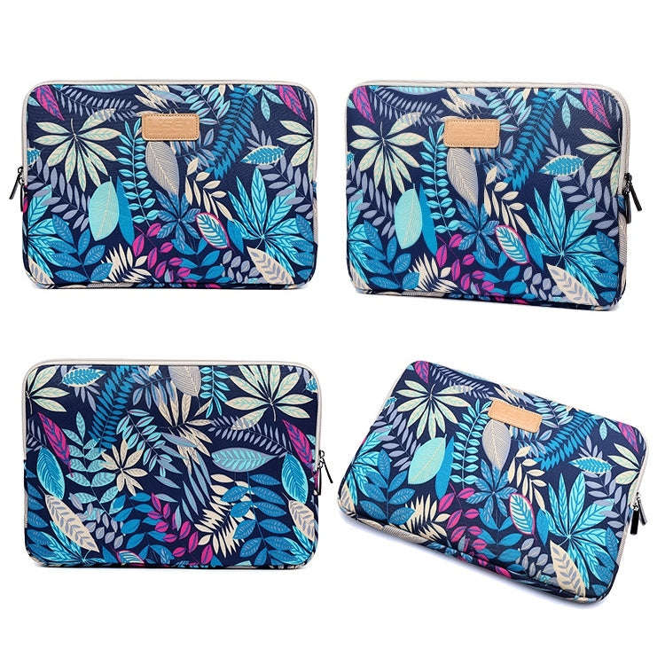 Lisen 12 inch Sleeve Case Colorful Leaves Zipper Briefcase Carrying Bag for iPad, Macbook, Samsun...