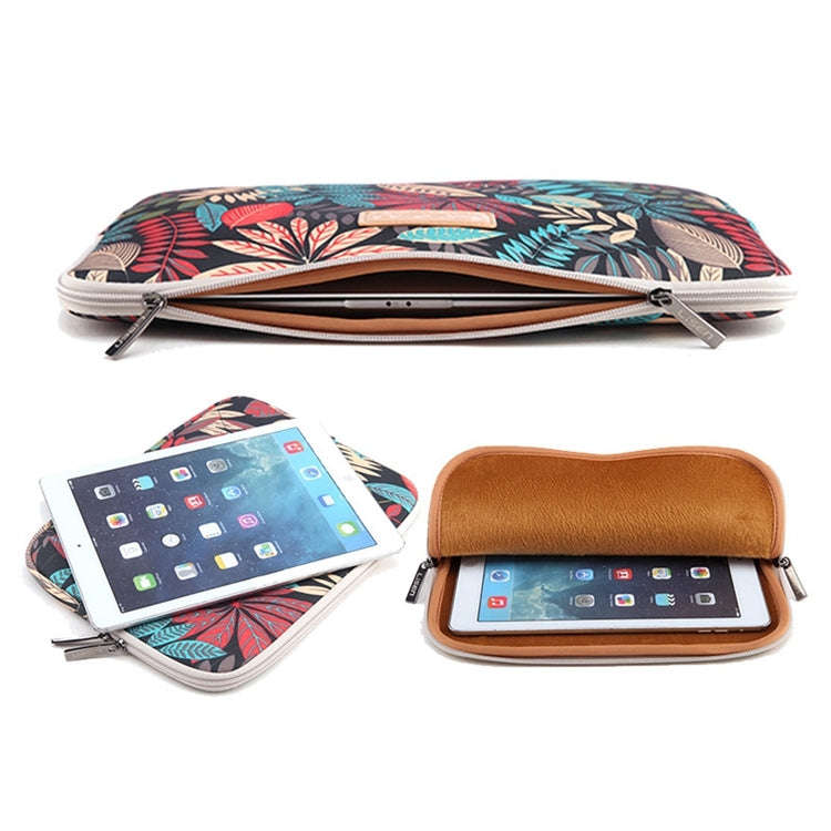 Lisen 12 inch Sleeve Case Colorful Leaves Zipper Briefcase Carrying Bag for iPad, Macbook, Samsun...