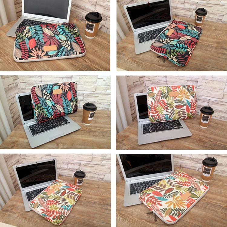 Lisen 12 inch Sleeve Case Colorful Leaves Zipper Briefcase Carrying Bag for iPad, Macbook, Samsun...