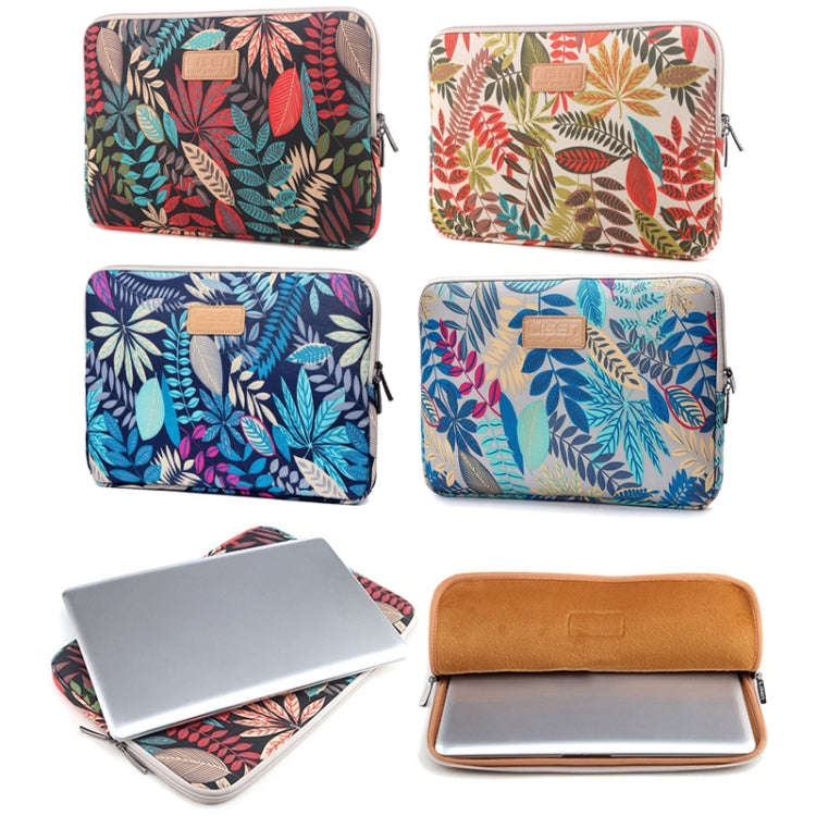 Lisen 14 inch Sleeve Case Colorful Leaves Zipper Briefcase Carrying Bag for Macbook, Samsung, Len...