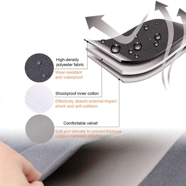 POFOKO A200 13.3 inch Laptop Waterproof Polyester Inner Package Bag(Black)