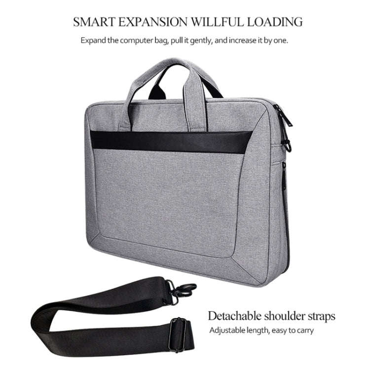DJ06 Oxford Cloth Waterproof Wear-resistant Portable Expandable Laptop Bag for 13.3 inch Laptops,...