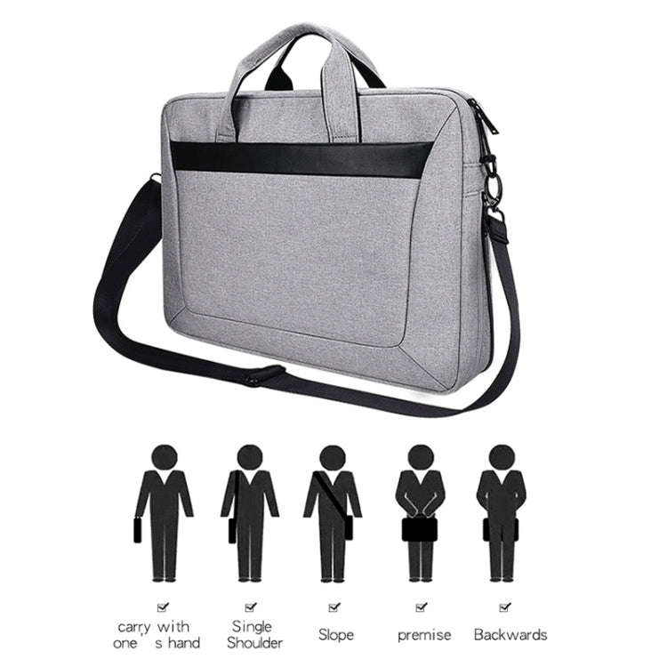 DJ06 Oxford Cloth Waterproof Wear-resistant Portable Expandable Laptop Bag for 13.3 inch Laptops,...