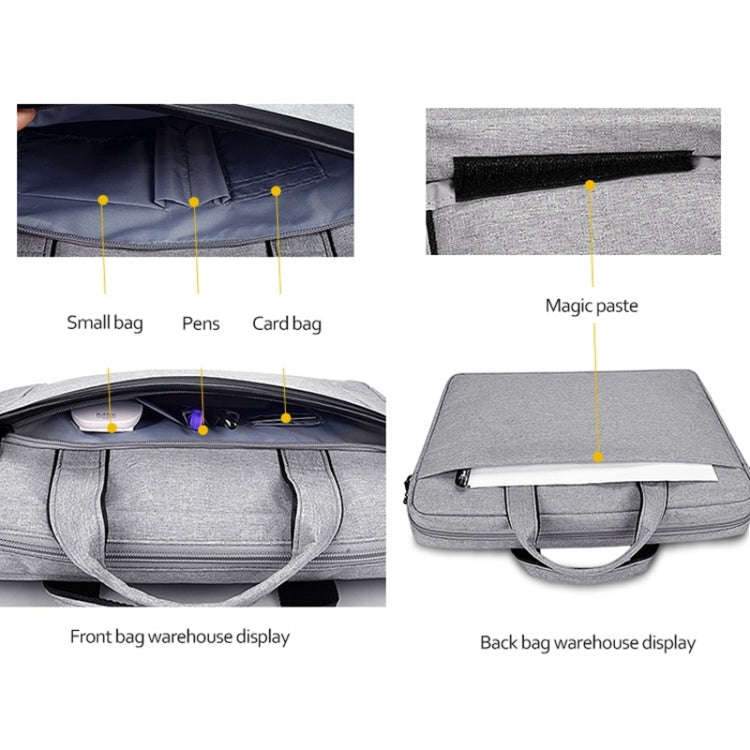 DJ06 Oxford Cloth Waterproof Wear-resistant Portable Expandable Laptop Bag for 14.1 inch Laptops,...