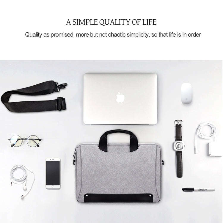 DJ08 Oxford Cloth Waterproof Wear-resistant Laptop Bag for 15.4 inch Laptops, with Concealed Hand...