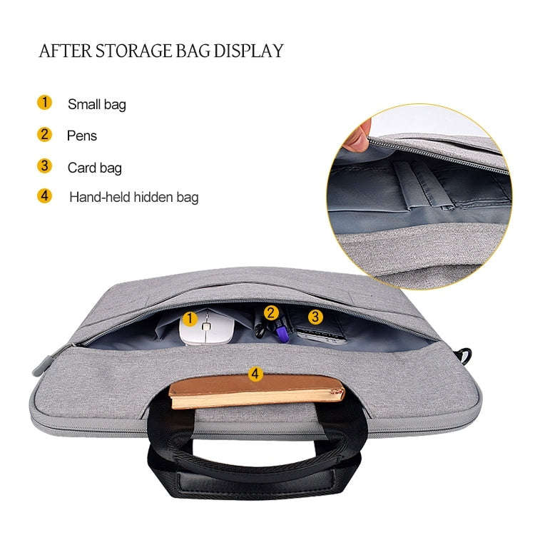 DJ08 Oxford Cloth Waterproof Wear-resistant Laptop Bag for 15.4 inch Laptops, with Concealed Hand...