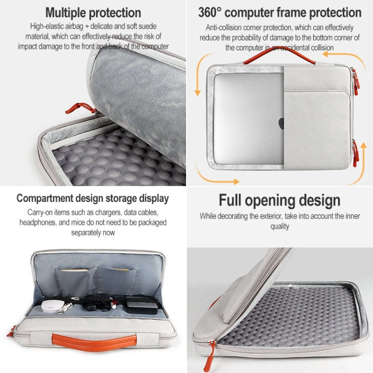 ND03S 13.3 inch Business Casual Laptop Bag(Grey)