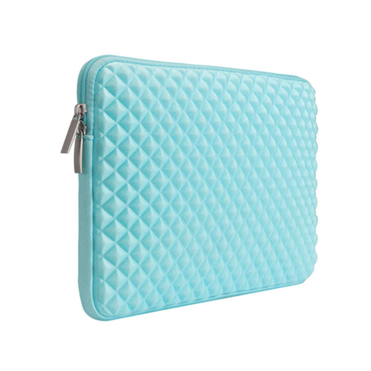 Diamond Texture Laptop Liner Bag, Size: 13.3 inch (Mint Green)