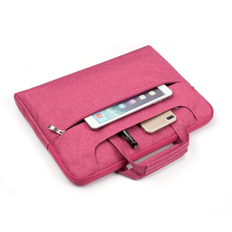 Portable One Shoulder Handheld Zipper Laptop Bag, For 11.6 inch and Below Macbook, Samsung, Lenov...