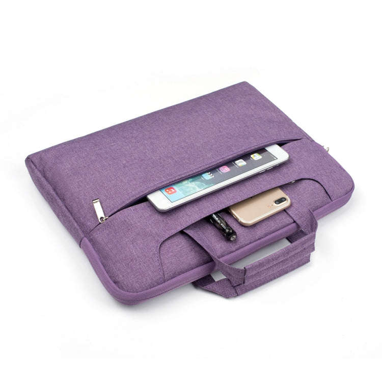Portable One Shoulder Handheld Zipper Laptop Bag, For 11.6 inch and Below Macbook, Samsung, Lenov...