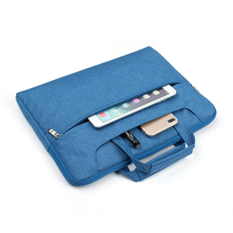 Portable One Shoulder Handheld Zipper Laptop Bag, For 13.3 inch and Below Macbook, Samsung, Lenov...