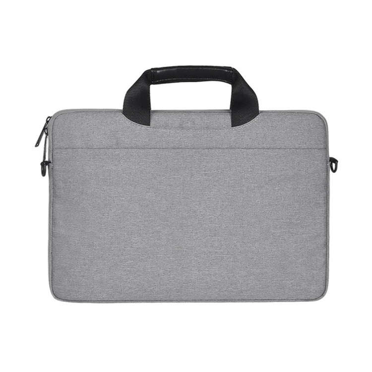 14.1 inch Breathable Wear-resistant Fashion Business Shoulder Handheld Zipper Laptop Bag with Sho...