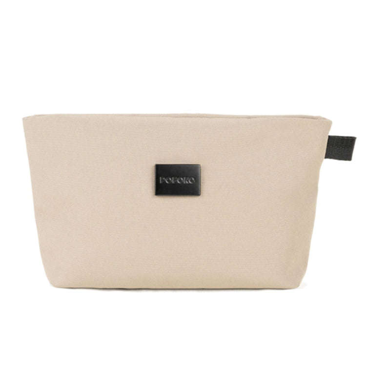 POFOKO E100 Series Polyester Waterproof Accessories Storage Bag, Size: 22 x 12 x 5cm (Beige)
