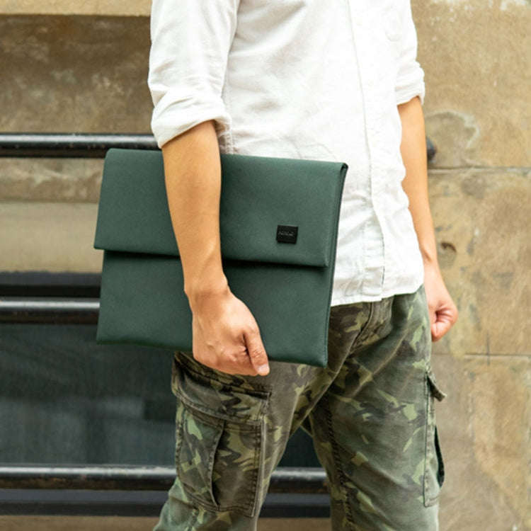 POFOKO E200 Series Polyester Waterproof Laptop Sleeve Bag for 13 inch Laptops (Green)