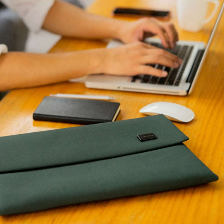 POFOKO E200 Series Polyester Waterproof Laptop Sleeve Bag for 13 inch Laptops (Green)