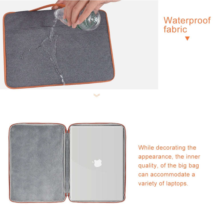 15.6 inch Fashion Casual Polyester + Nylon Laptop Handbag Briefcase Notebook Cover Case, For Macb...