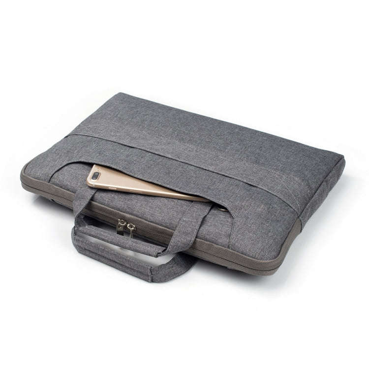 Portable One Shoulder Handheld Zipper Laptop Bag, For 15.4 inch and Below Macbook, Samsung, Lenov...