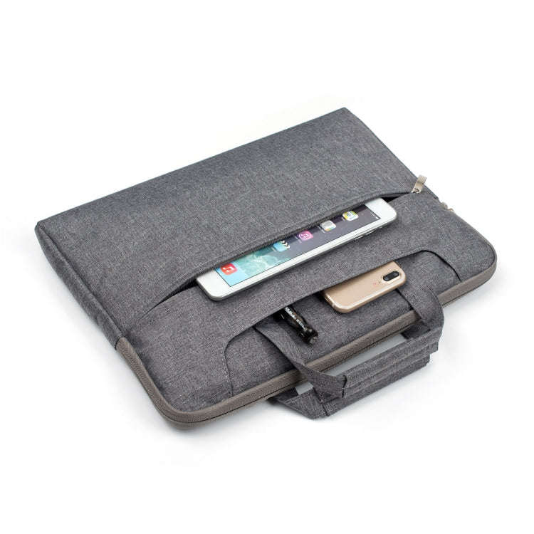 Portable One Shoulder Handheld Zipper Laptop Bag, For 15.4 inch and Below Macbook, Samsung, Lenov...