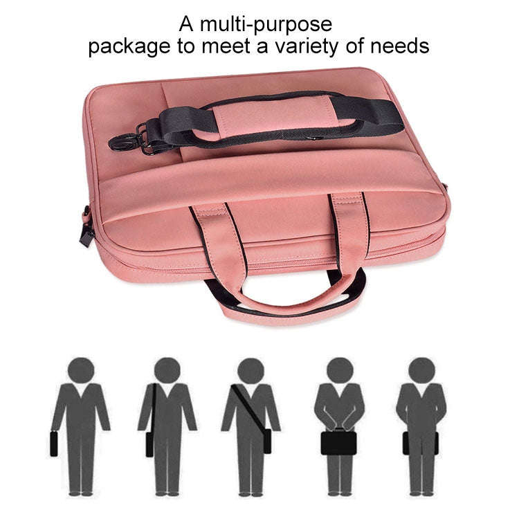 DJ03 Waterproof Anti-scratch Anti-theft One-shoulder Handbag for 13.3 inch Laptops, with Suitcase...