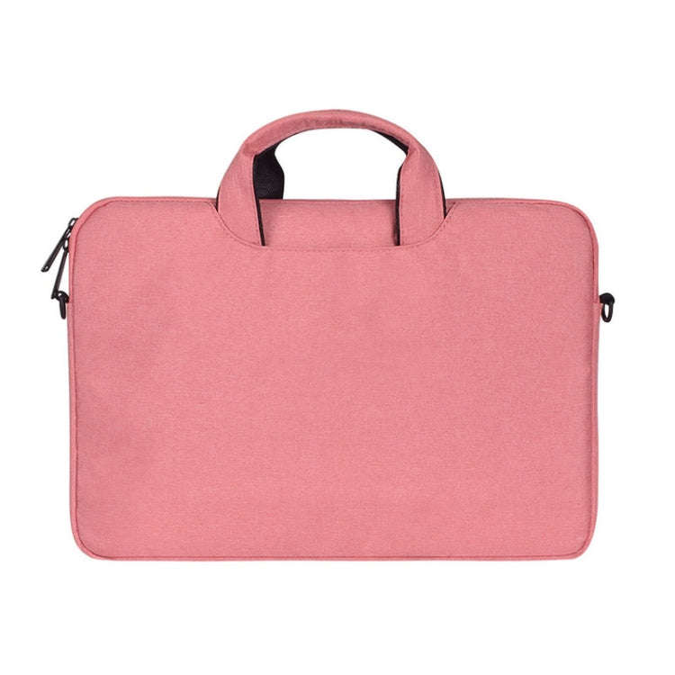 ST01S Waterproof Oxford Cloth Hidden Portable Strap One-shoulder Handbag for 13.3 inch Laptops(Pink)