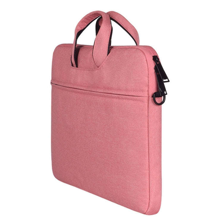 ST01S Waterproof Oxford Cloth Hidden Portable Strap One-shoulder Handbag for 13.3 inch Laptops(Pink)