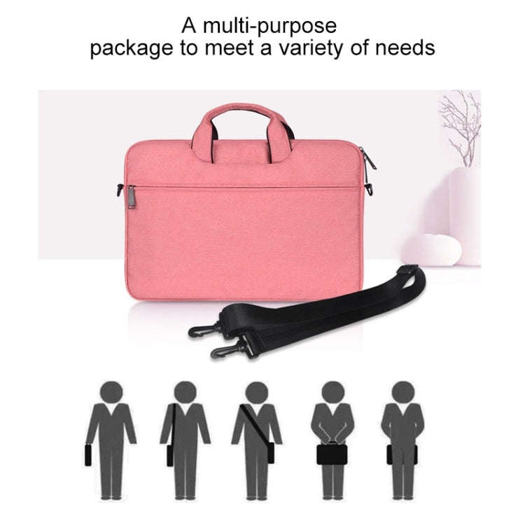 ST01S Waterproof Oxford Cloth Hidden Portable Strap One-shoulder Handbag for 14.1 inch Laptops (D...