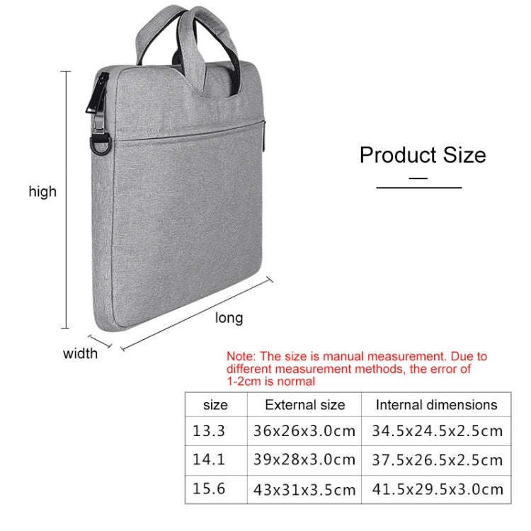 ST01S Waterproof Oxford Cloth Hidden Portable Strap One-shoulder Handbag for 14.1 inch Laptops(Li...