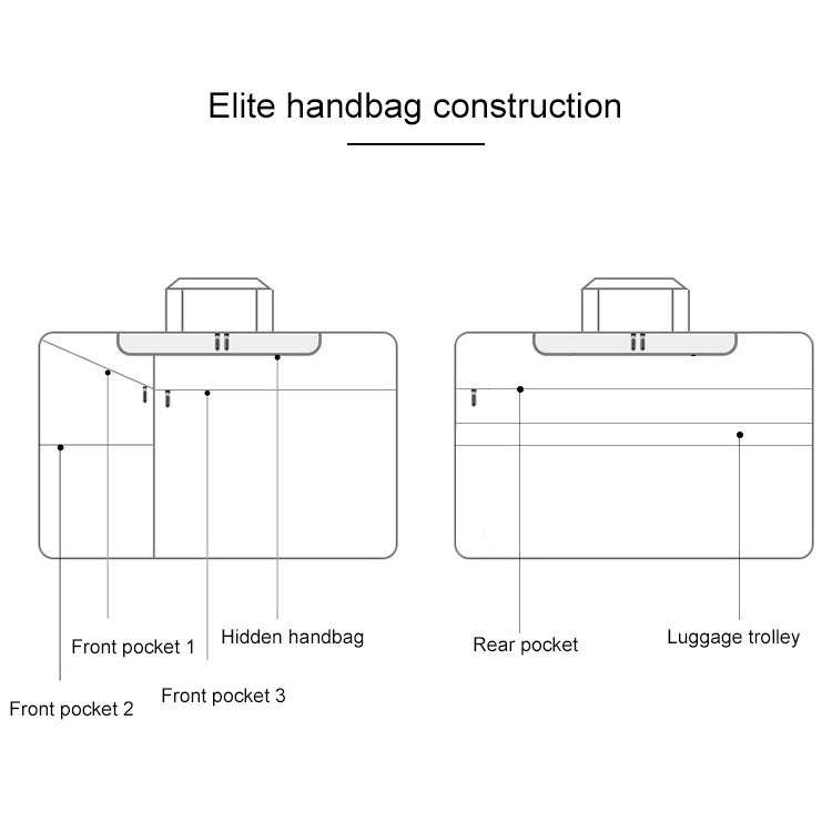 ST02S Waterproof Tear Resistance Hidden Portable Strap One-shoulder Handbag for 13.3 inch Laptops...