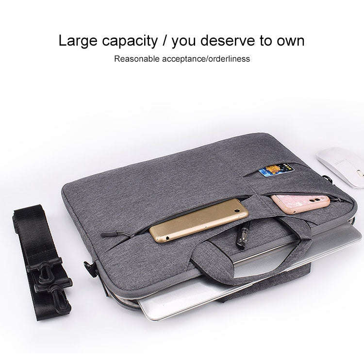 ST02S Waterproof Tear Resistance Hidden Portable Strap One-shoulder Handbag for 14.1 inch Laptops...