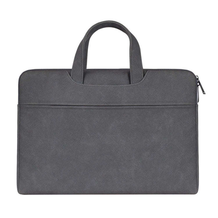 ST06 Waterproof PU Leather Zipper Hidden Portable Strap One-shoulder Handbag for 13.3 inch Laptop...