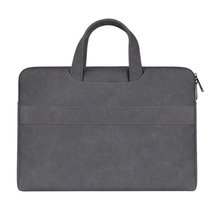 ST06 Waterproof PU Leather Zipper Hidden Portable Strap One-shoulder Handbag for 13.3 inch Laptop...