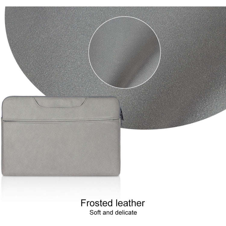 ST06 Waterproof PU Leather Zipper Hidden Portable Strap One-shoulder Handbag for 13.3 inch Laptop...