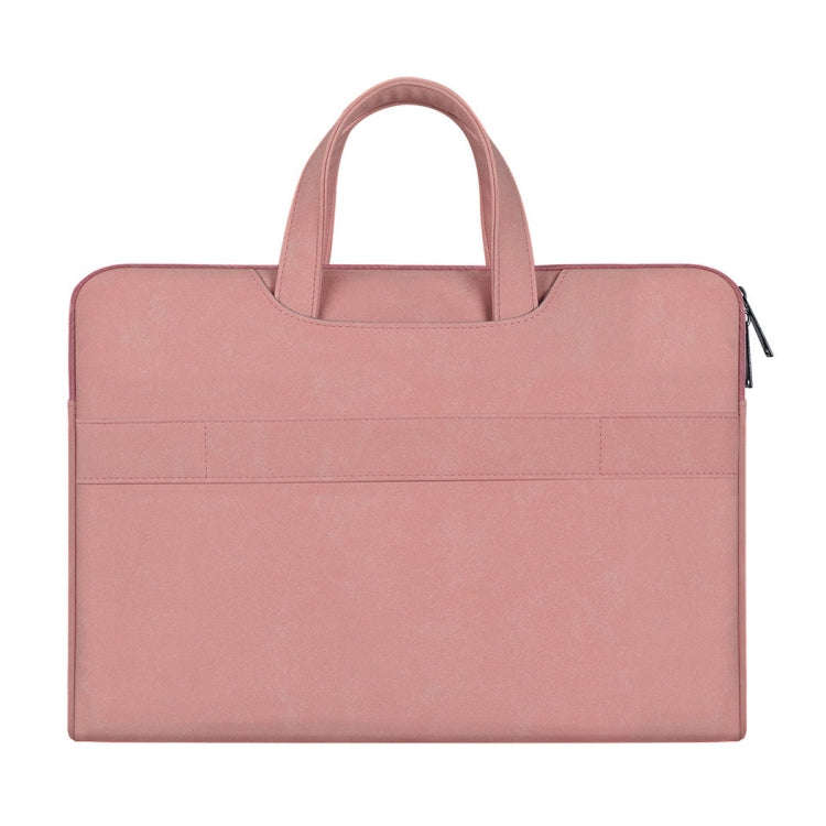 ST06 Waterproof PU Leather Zipper Hidden Portable Strap One-shoulder Handbag for 14.1 inch Laptop...