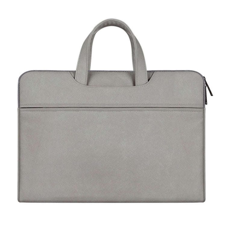ST06 Waterproof PU Leather Zipper Hidden Portable Strap One-shoulder Handbag for 14.1 inch Laptop...