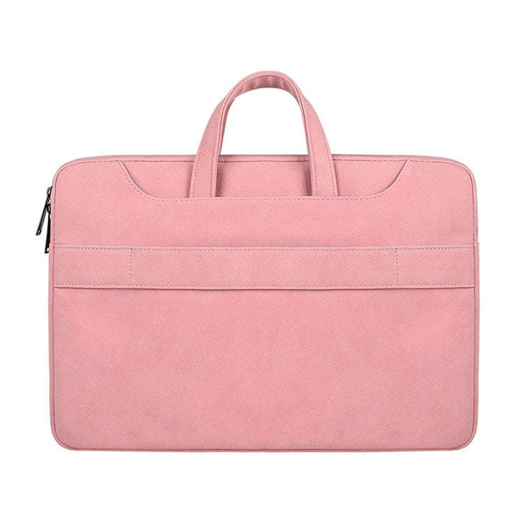 ST06S Waterproof PU Leather Zipper Hidden Portable Strap One-shoulder Handbag for 13.3 inch Lapto...
