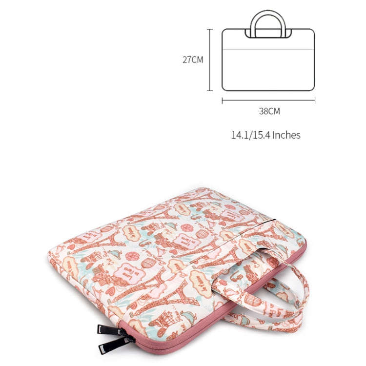 Canvas Waterproof Laptop Handbag for 14.1 inch Laptops