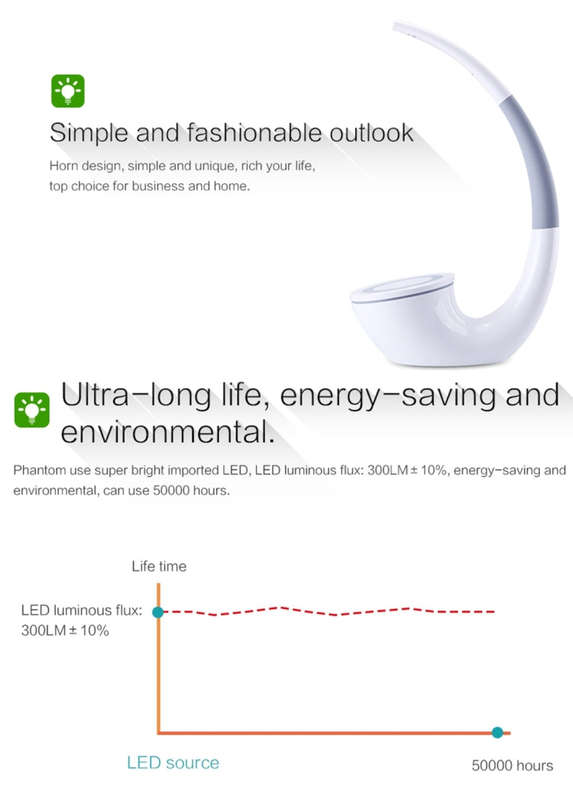 NILLKIN 2 in 1 QI Standard Smart Recognition 1A 5W Wireless Charger + LED Light Lamp with USB Cha...
