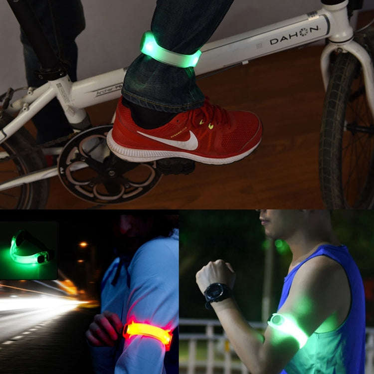 Night Run / Ride Safety LED Light Band, CR2032 Button Batteries Powered(Green)