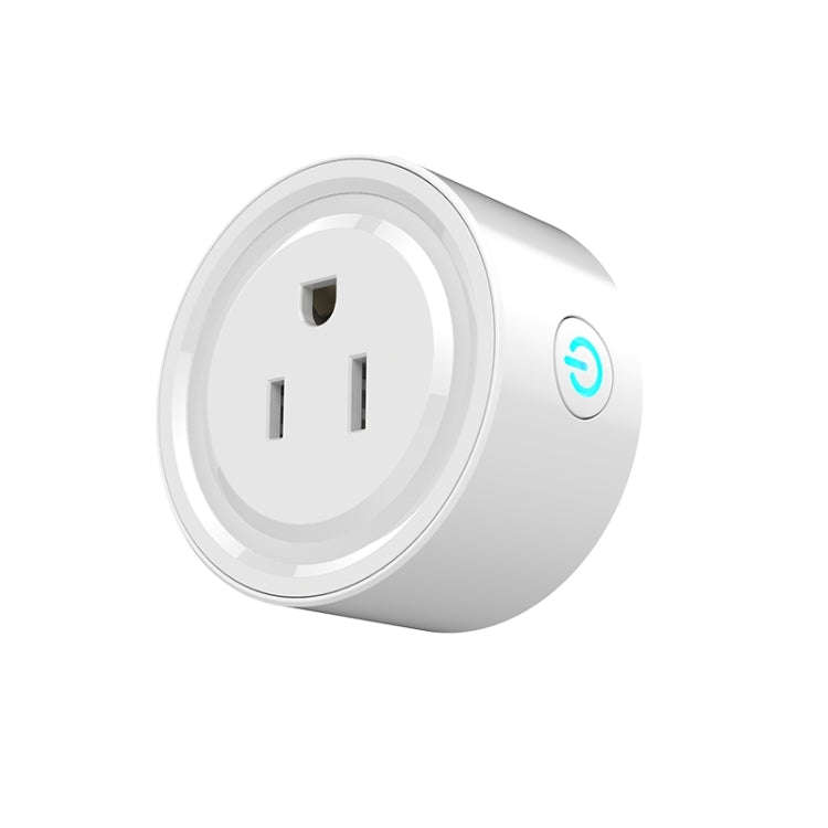 10A Round Shape WiFi Mini Plug APP Remote Control Timing Smart Socket Works with Alexa & Google H...