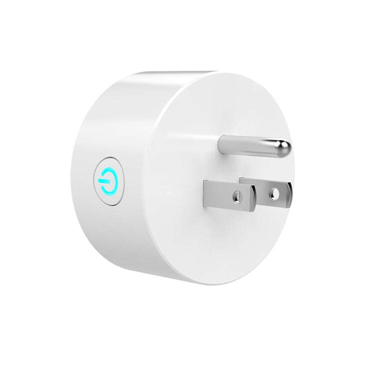 10A Round Shape WiFi Mini Plug APP Remote Control Timing Smart Socket Works with Alexa & Google H...
