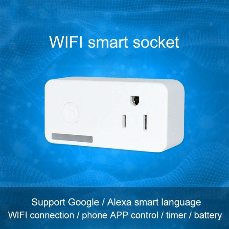 10A WiFi 2.4GHz APP Remote Control Timing Smart Socket Works with Alexa & Google Home, AC 110-250...