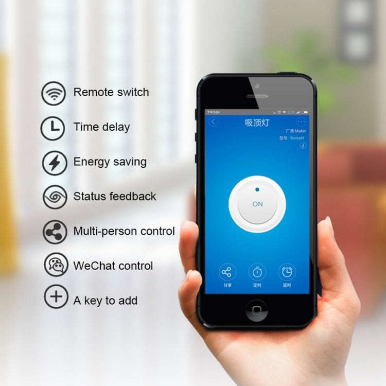 Sonoff 433MHz DIY WiFi Smart Wireless Remote Control Timer Module Power Switch with 4-keys Remote...