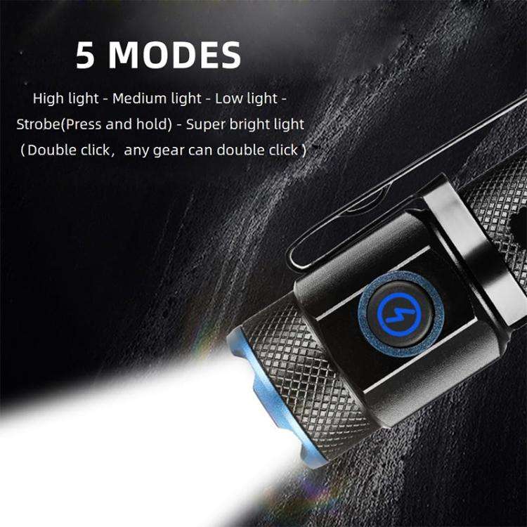 603 IPX6 Waterproof Mini Flashlight with Clip